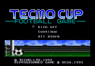 Tecmo Cup Football Game